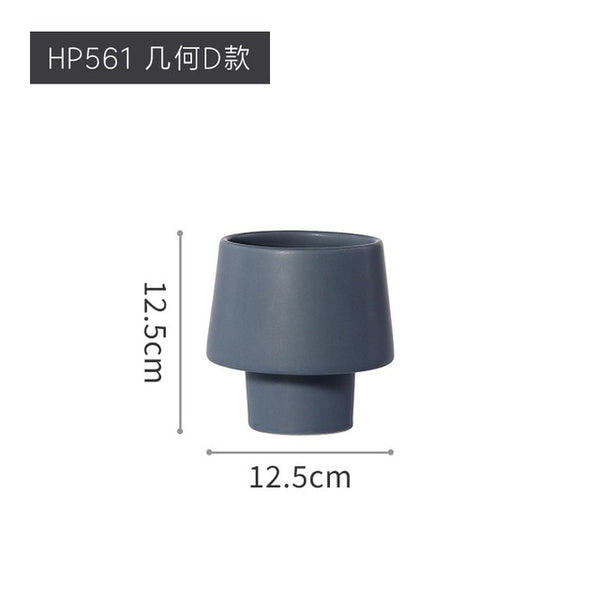 Flower vase Home simple geometric Style round vine Ceramic Living Room Bedroom Countertop Vases for party Decoration Gifts